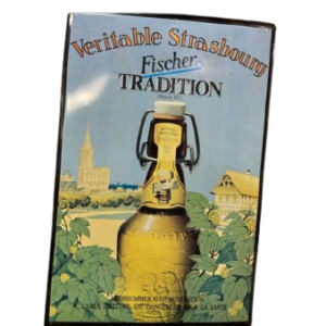 Placa metalica cerveza fischer