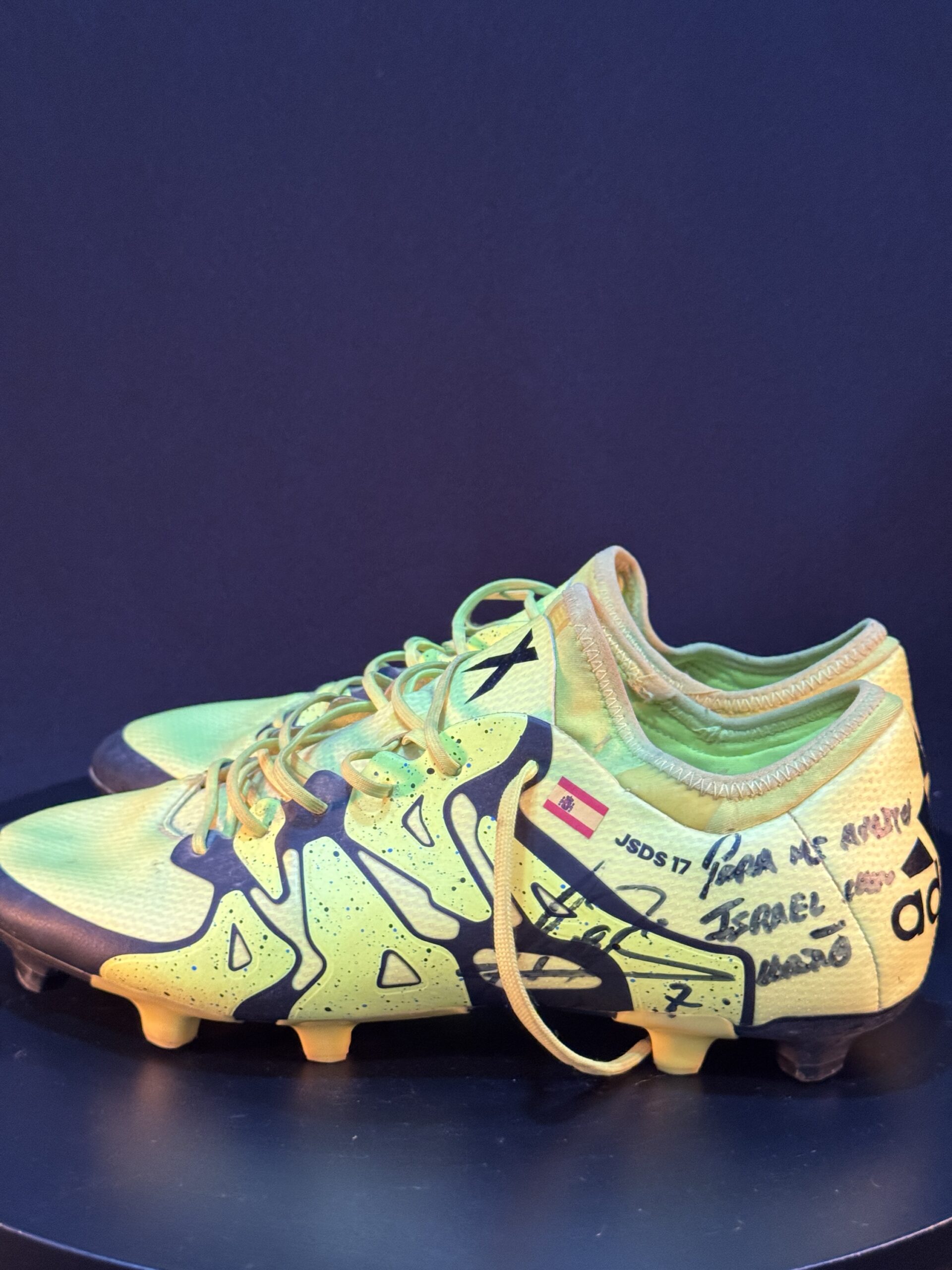 Botas de fútbol firmadas por Joaquín Originales Adidas - Imagen 2