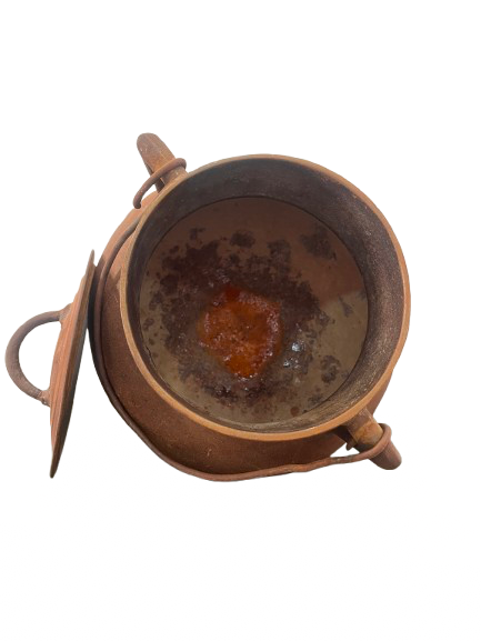 Olla de hierro fundido siglo XVII - Imagen 2