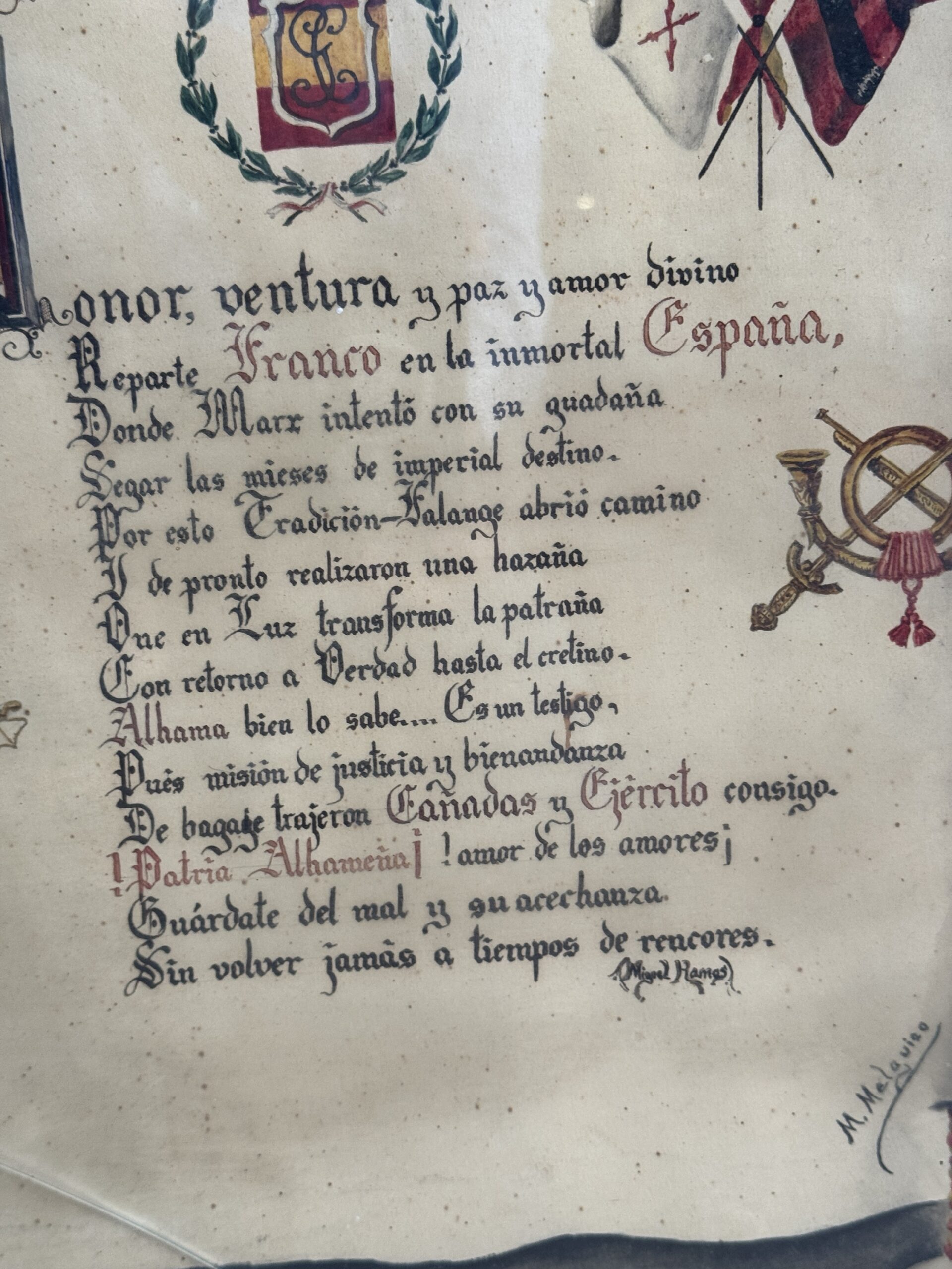 Pergamino 1938 Original con texto poesía - Imagen 5