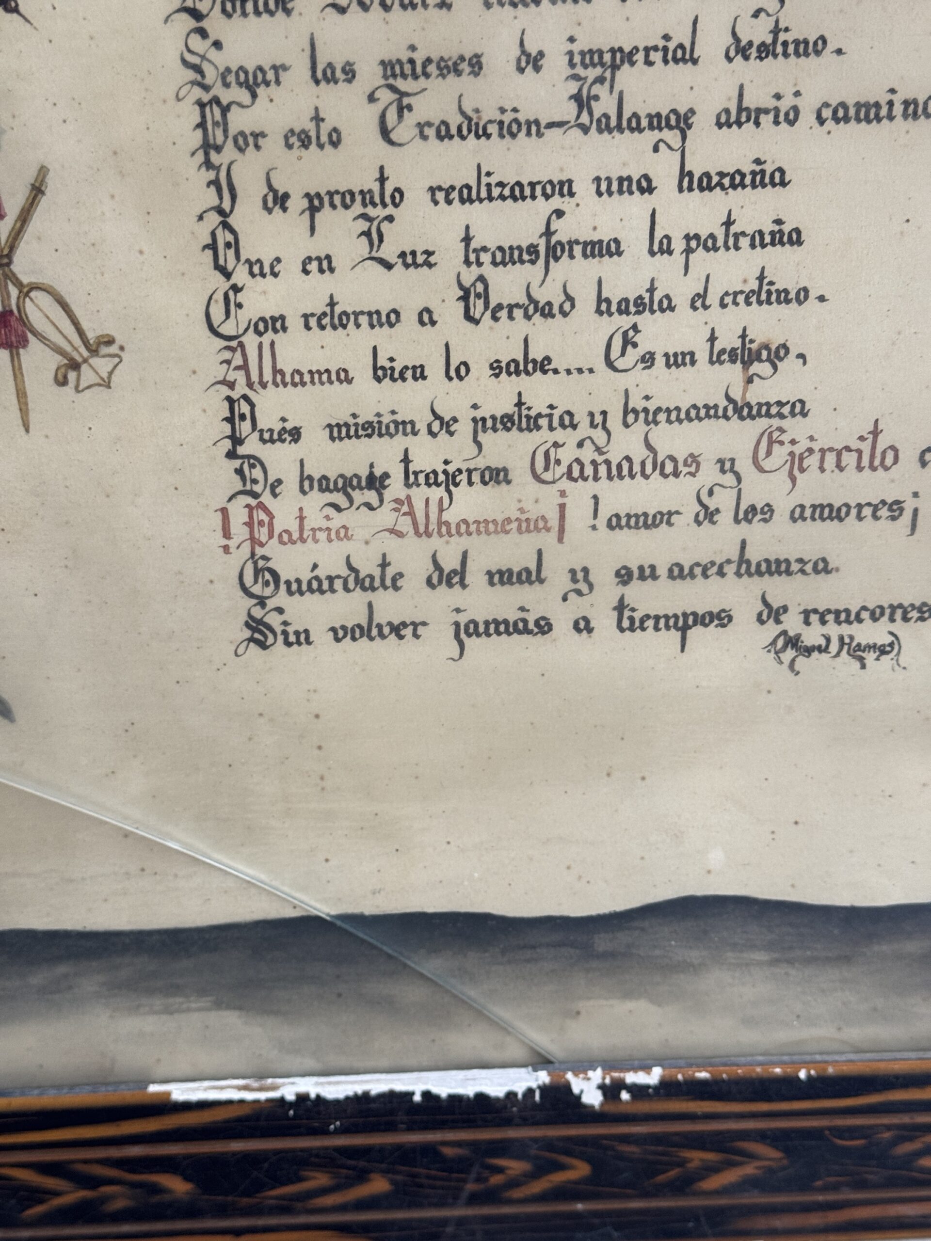 Pergamino 1938 Original con texto poesía - Imagen 7