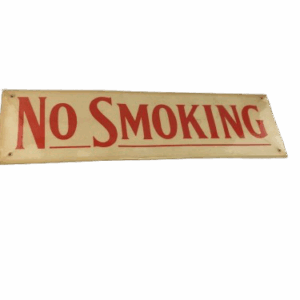 Letrero de No Fumar Vintage