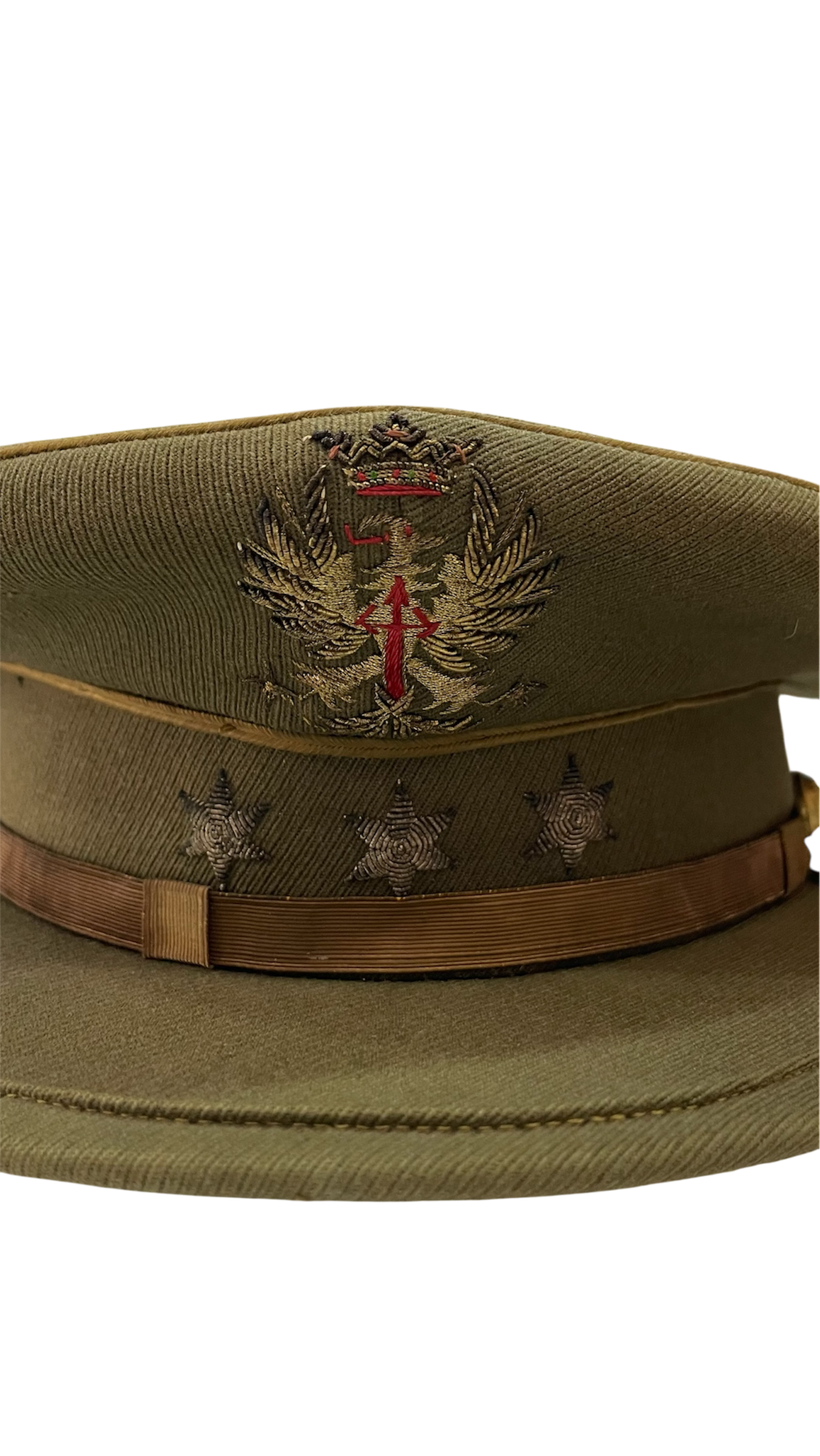 Gorra Militar de Oficial con Emblema de Águila y Estrellas - Imagen 4