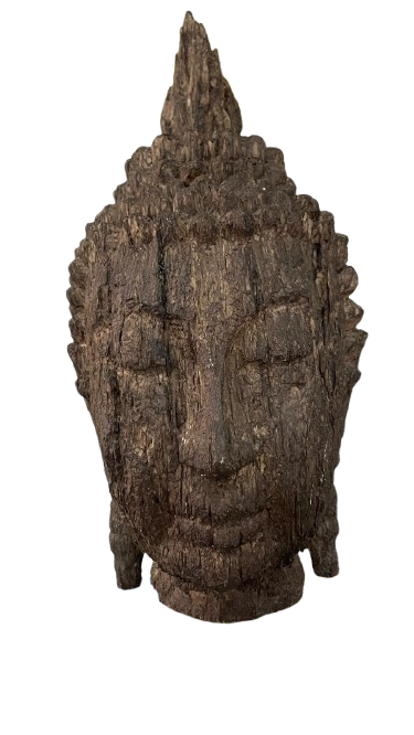 Escultura de Buda de madera tallada - Imagen 3