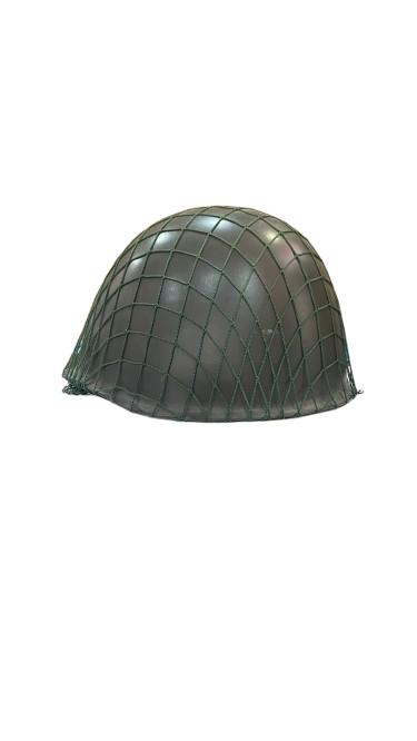 Casco Militar Vintage con Camuflaje de Red - Imagen 3