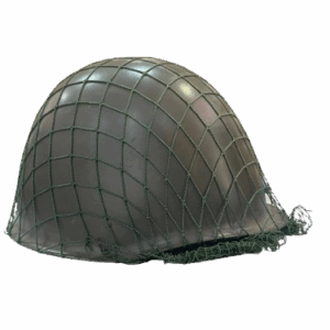 Casco Militar Vintage con Camuflaje de Red