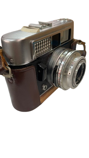 Cámara Vintage con Funda de Cuero - Imagen 4