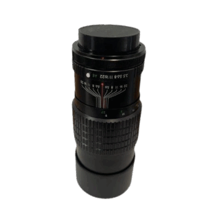 Lente de cámara vintage con enfoque manual