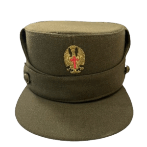 Gorra Militar con Insignia de Águila y Cruz Roja