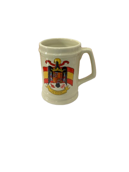 Taza de Cerámica con Escudo de Armas y Bandera