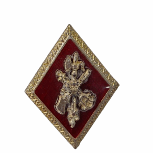 rombo esmaltado en rojo