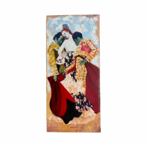oleo sobre lienso Ole' dos toreros