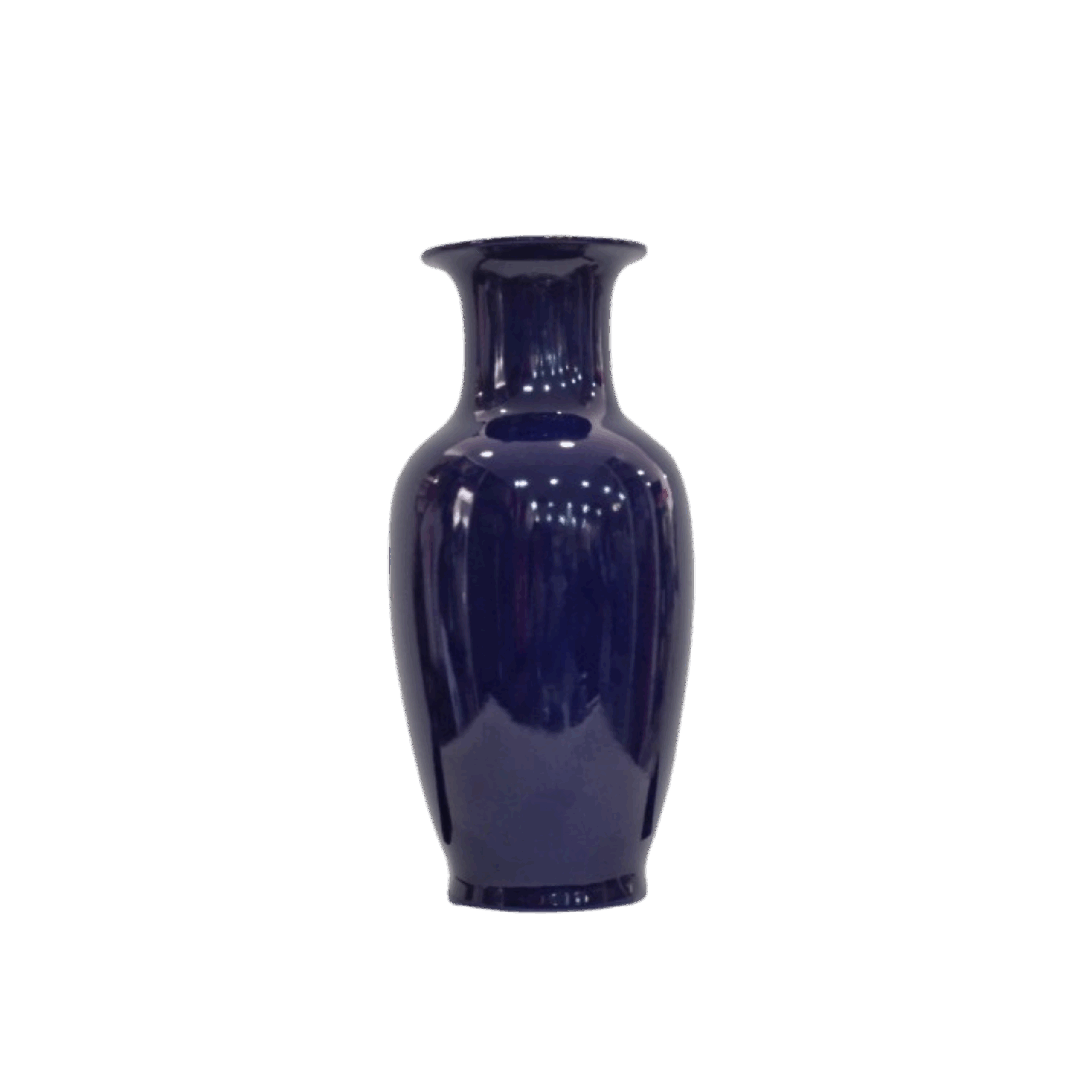 Jarrón azul cobalto de la Manufactura nacional de Sèvres - Imagen 3