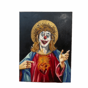 Oleo sobre lienso Sagrado corazon