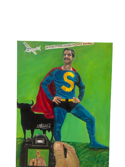 oleo sobre lienso super Lopez