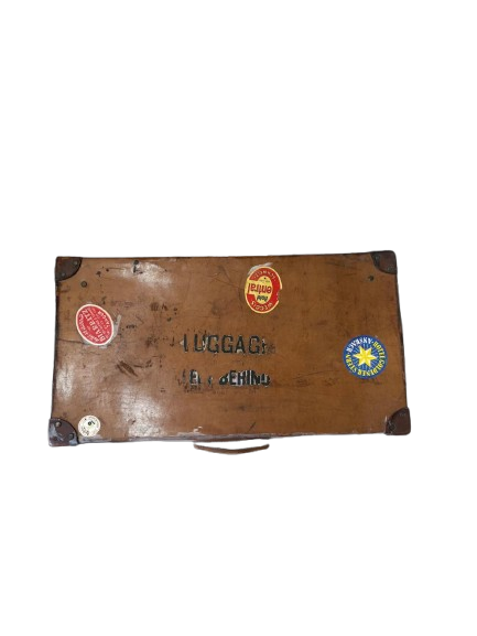 Maletín Vintage de Cuero Marrón con Herrajes Metálicos - Imagen 3