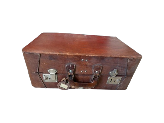 Maletín Vintage de Cuero Marrón