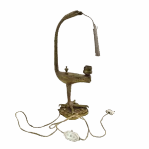 Lámpara vintage de mesa con forma de ave