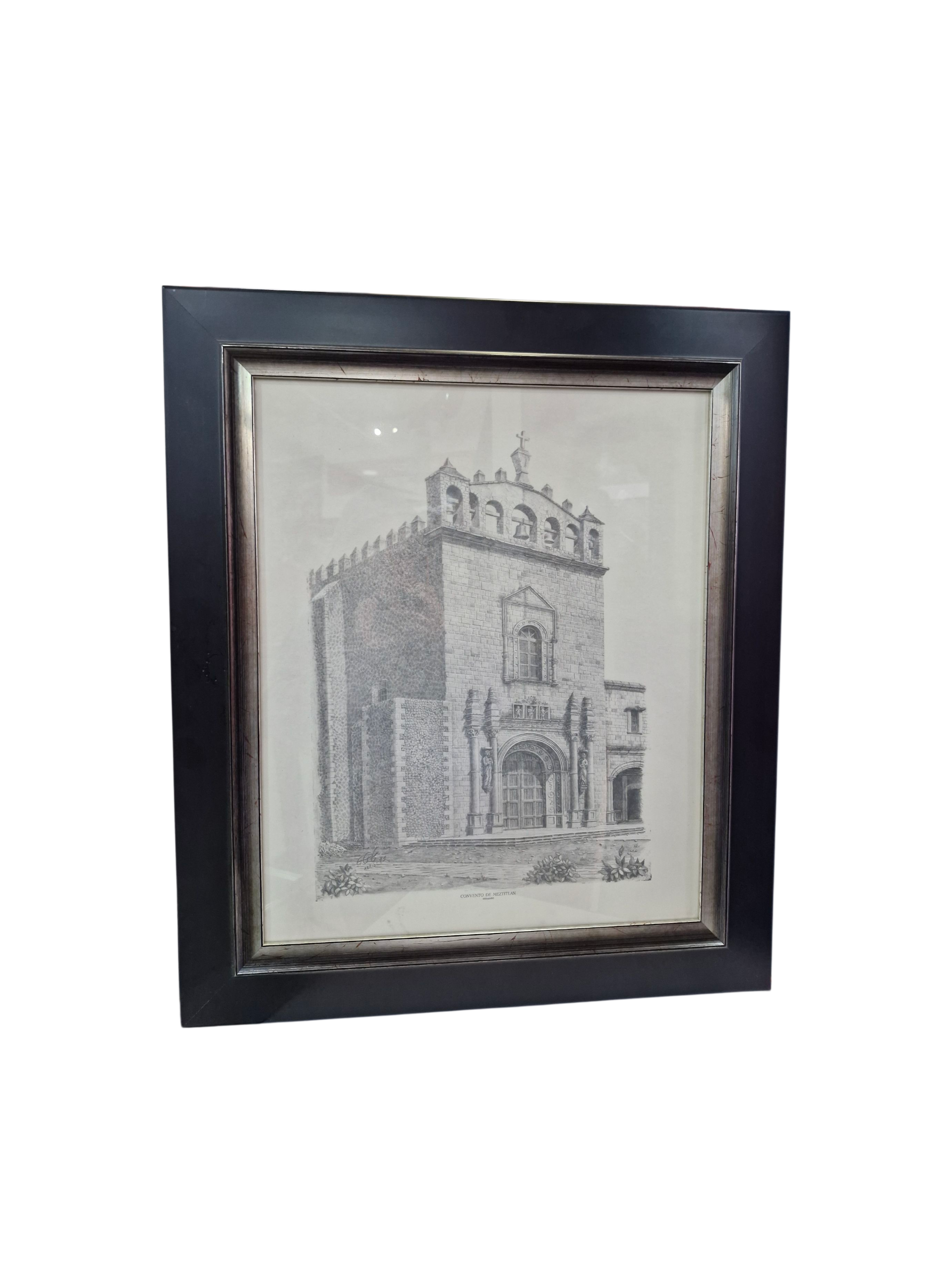 Dibujo enmarcado Misión Soledad - Imagen 2