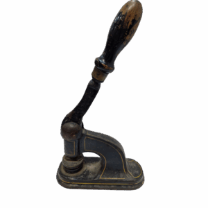 Prensa antigua para sellos notariales o corporativos